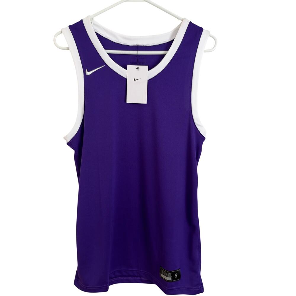 Nike Men's Team Basketball Tank Top Jersey - Purple NWT Size Small Practice
